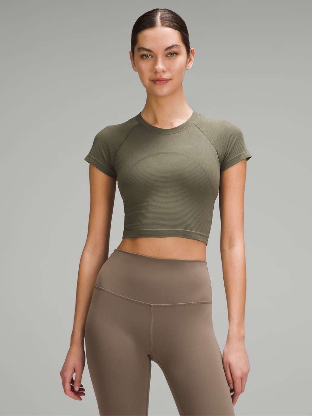 Lululemon Swiftly Tech Cropped Short-Sleeve Shirt 2.0 size 4
